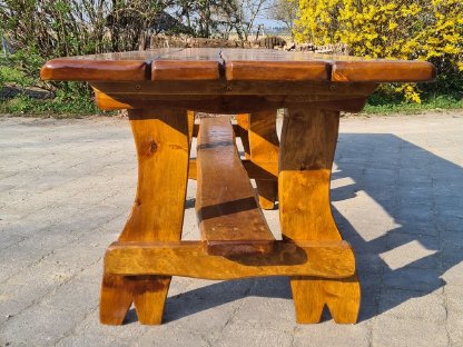 Bild 2:260 cm Vollholzgarnitur aus Holz Erle