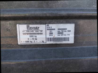 Bild 2:Pongratz EPA 206/12 G Einachsanhänger