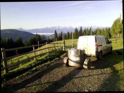 Fahrbarer Milchtank