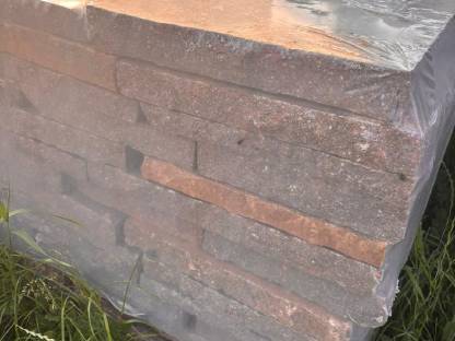 Bild 4:Porphyr Bahnen 25 cm Pflastersteine