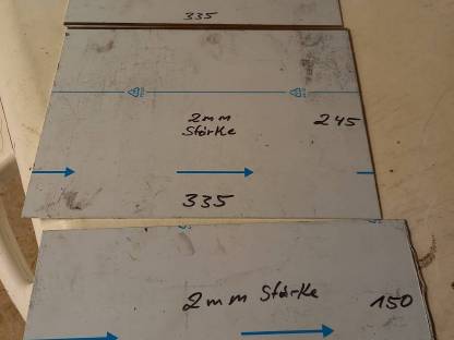 Neue Alublechreste 2 mm