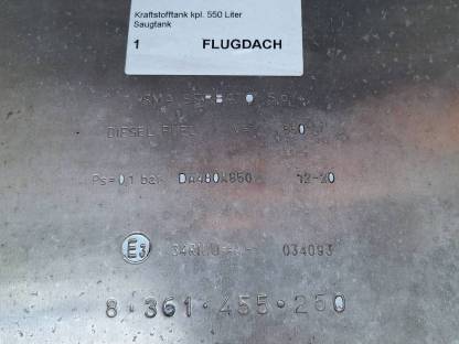 Bild 6:LKW Kraftstofftank SMA Serbat 550 l