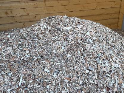 Bild 2:Hackschnitzel, Buchenholz