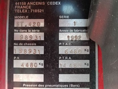 Bild 2:Verkaufe meinen MANITOU BT 420 Teleskoplader