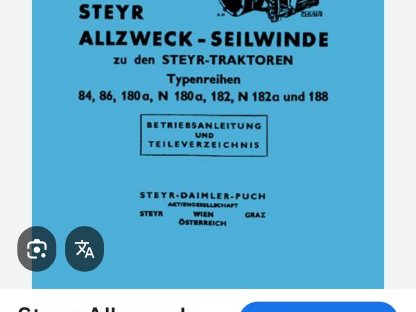 Bild 4:Steyr Traktor Seilwinde Original