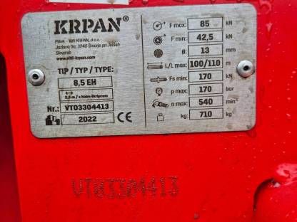 Bild 7:Krpan 8,5EH Seilwinde
