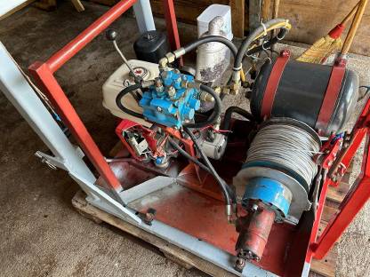 Bild 2:Schlittenwinde, Hilfswinde