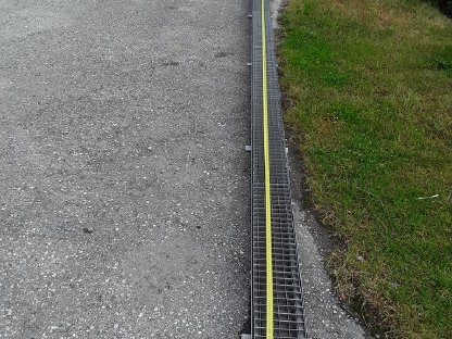 Regeneinlassgitter aus Edelstahl