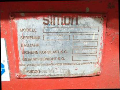 Bild 7:Fahrbare Hebebühne Simon Skyhawk 120E