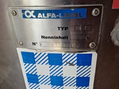Bild 4:Milchtank mit Kühlung Alfa-Laval