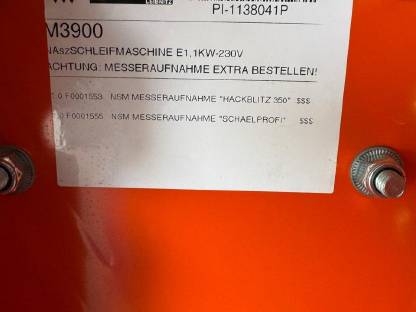 Bild 5:Posch Naßschleifmaschine, Messeraufn.Hackblitz, Schälprofi