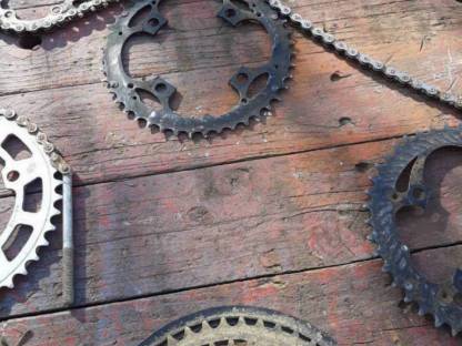 Bild 5:Fahrrad-Kettenräder und Kette