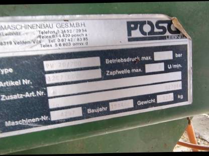 Bild 3:Posch PW 70/700