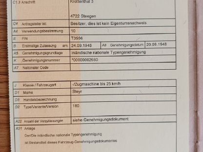 Bild 7:Steyr T180 (26PS) Kurzschnauzer