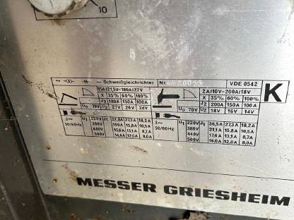 Bild 4:Schweißgerät Messer Griesheim
