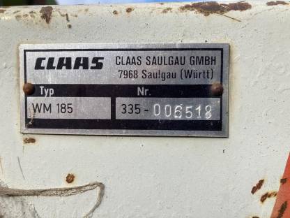 Bild 4:Claas Heckmähwerk WM 185