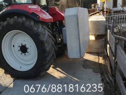 Bild 8:Front- und Heckgewicht Betongewicht