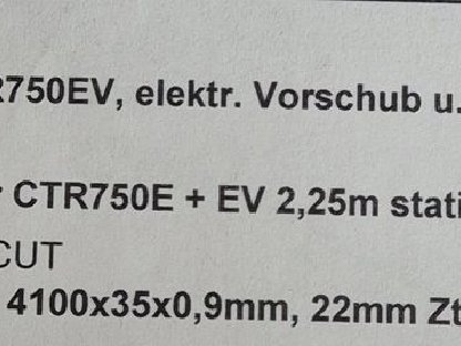 Bild 5:Pilous CTR 750 EV Blockbandsäge