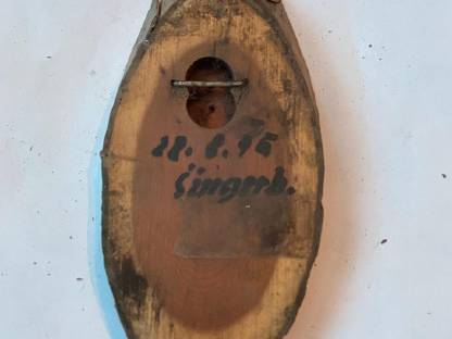 Bild 3:Rehbrett, Eibe, Brettchen, Rehbock, Geweih, Trophäen, Jagd