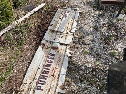 Verkaufe Pühringer Kipper Bordwand 2,10 m breit
