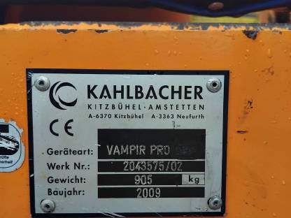 Kahlbacher Schneepflug Vampir Pro
