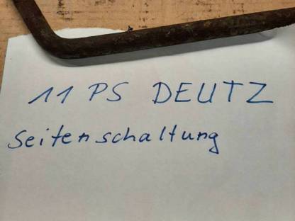 Schalthebel 11 PS Deutz Seitenschaltung