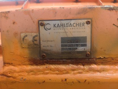 Bild 3:Kahlbacher Schneepflug HES 270