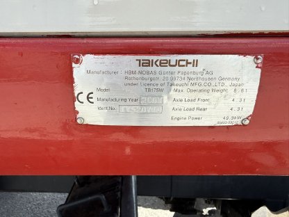 Bild 4:Takeuchi TB 175W