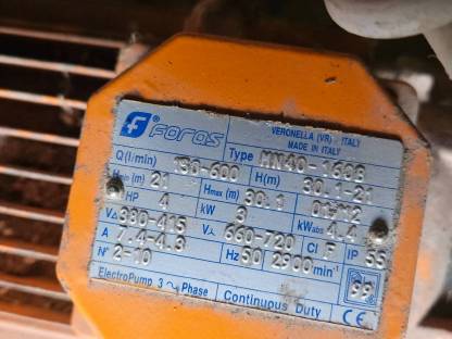 Bild 2:Kreiselpumpen Wasserpumpe Foras MX40-160B