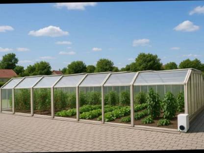 Bild 4:Dringend Platz vor Preis: Gemüsetunnel, Poolüberdachung