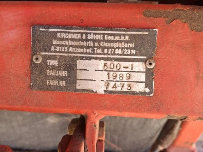 Bild 2:Düngerstreuer Kirchner 500-1