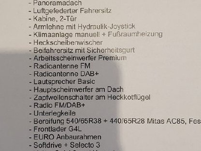 Bild 8:Valtra Traktor G105 H Schlepper mit Frontlader