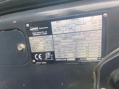 Bild 8:Doosan Dieselstapler D25S-5, 2.500 kg Tragkraft, Bj. 2007