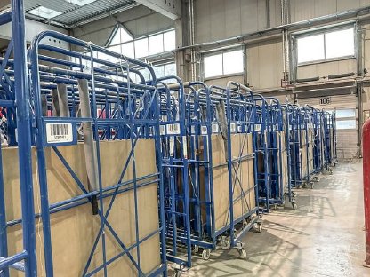 Bild 2:Möbelcorlettenwagen Typ 1300 Riel Brennholzlagerung