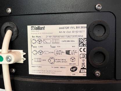 Bild 2:Luftwärmepumpe Vaillant aroSTOR VWL BM 290/4