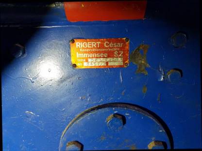 Bild 2:Schlittenseilwinde mit Doppeltrommelwinde Rigert auf Rädern