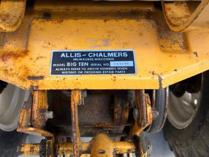 Bild 8:Allis Chalmers Big Ten Rasentraktor Oldtimer