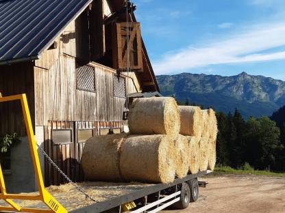Bild 4:Strohballen geschnitten