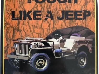 Blechschild 40 x 30 cm Like a Jeep