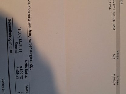 Bild 6:Herkules Aufsitzmäher/Mulcher Hochgrasmäher HT 110-24 XD 4WD