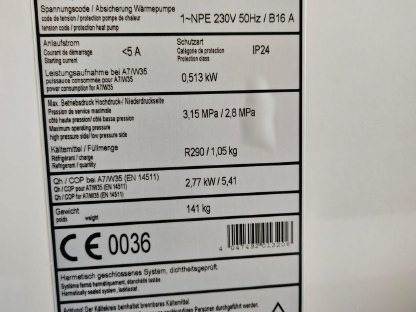 Bild 6:Neuwertige Luftwärmepumpe, Novelan LADV9, günstig zu verkaufen