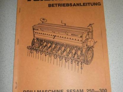 Betriebsanleitungen und Ersatzteilliste