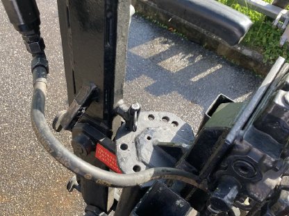 Bild 6:Kran zum Brennholz verladen (Eigenbau mit Zange)