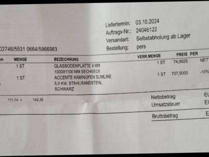 Bild 7:Accente Kaminofen »Slimline« in Sandstein