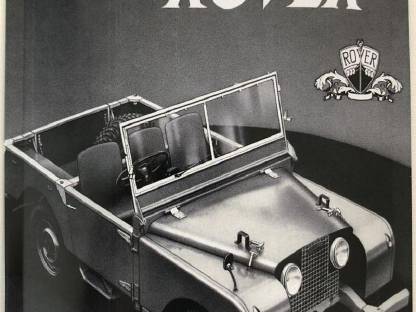 Blechschild 40 x 30 cm Land Rover Vehicle