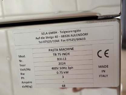 Bild 4:SELA TR 75 W Nudelmaschine