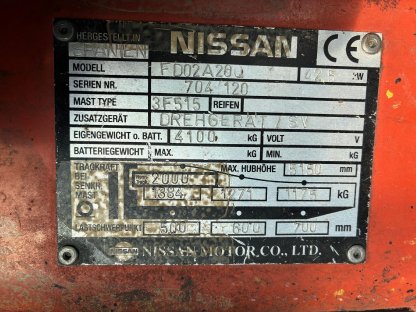 Bild 2:Gabelstapler Nissan Fa. Zeidler