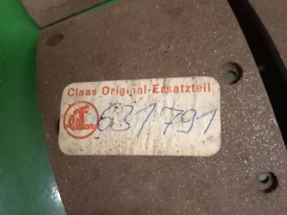 Bild 2:Bremsbeläge Claas Mähdrescher