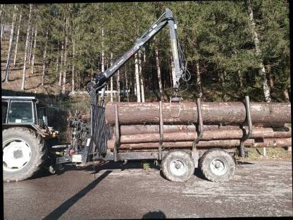 Palms 11 t Anhänger Kran 675 mit Grifa Winde
