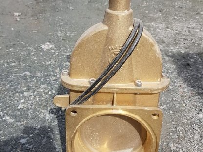 Messing Gülleschieber NEU 6 Zoll
